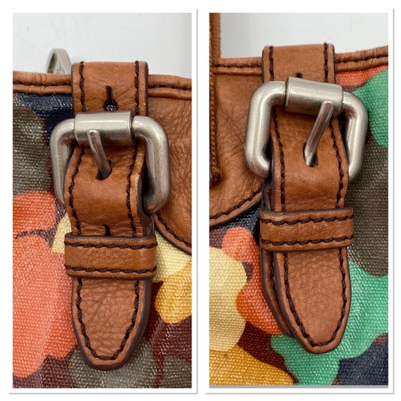 FOSSIL Key Per Canvas Coated Tote Floral Large - Picture 10 of 16